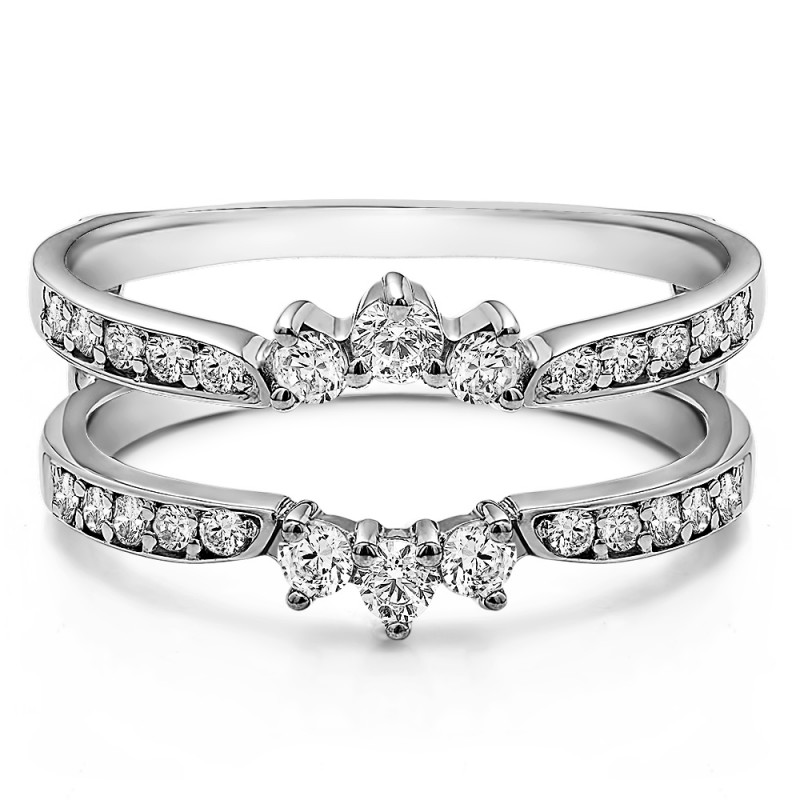 Crown Inspired Half Halo Ring Guard