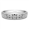 0.36 Ct. Five Stone Channel Set Men's Wedding Ring with Braided Shank