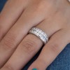 1 Carat Double Row Channel Set Anniversary Band
