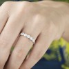 1.25 Carat Five Stone Bar Set Wedding Band
