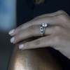 0.75 Ct. Black and White Vintage Filigree & Milgrained Curved Wedding Band