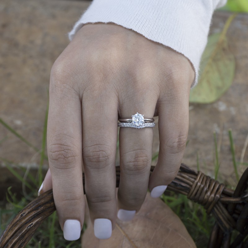 Spucke Friedlich Symbol Double Band Wedding Ring Methode Erbse Pazifik