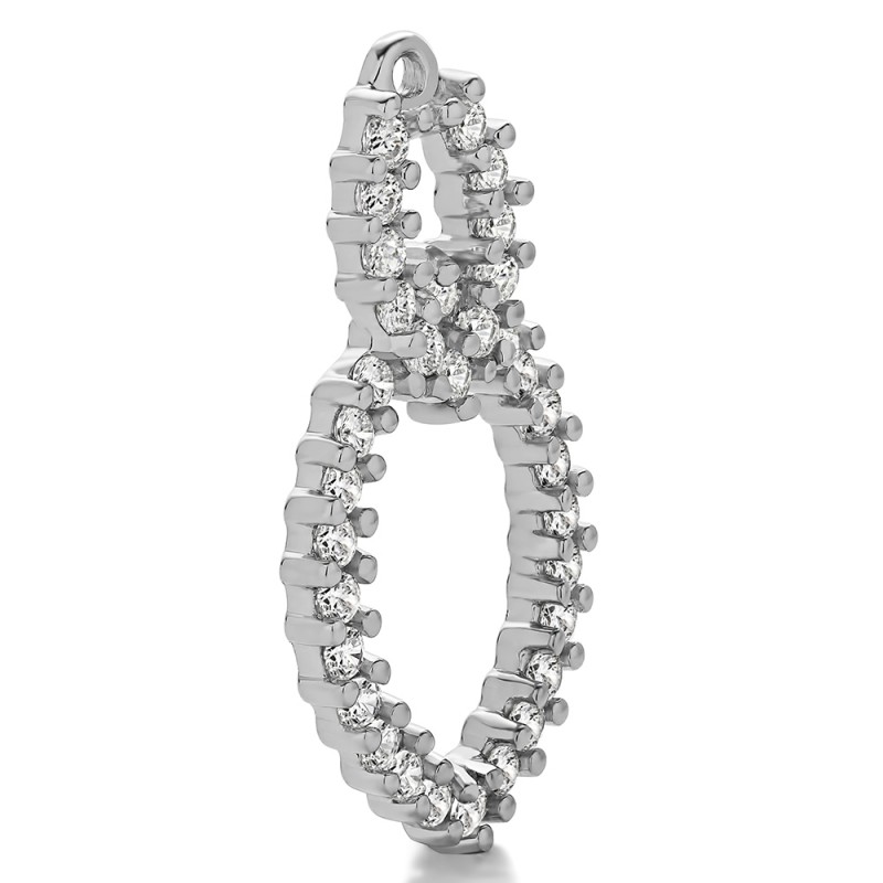 TwoBirch Earring Jackets - 1.02 Carat Ruby and Diamond Double Infinity ...
