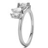 0.32 Ct. Graduated Marquise Solitaire Enhancer Ring Wrap in Rose Gold