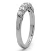 0.74 Carat Five Stone Common Prong Basket Set Wedding Ring