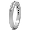 0.34 Carat Black and White Thin Channel Set Wedding Band