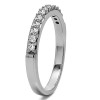 0.3 Carat Black Common Prong Thirteen Stone Wedding Ring