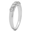 0.65 Carat Black and White Classic Double Shared Prong Wedding Band