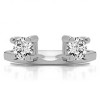 0.75 Ct. Two Stone Round Ring Wrap Enhancer