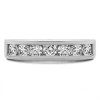 0.98 Carat Sapphire and Diamond Seven Stone Channel Set Wedding Ring