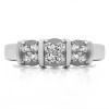 0.31 Carat Illusion Three Stone Wedding Ring