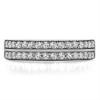 0.48 Carat Sapphire Double Row Channel Fishtail Set Wedding Band