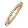 Stackable 1.5mm Double Shared Prong Eternity Ring