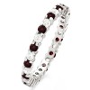 Ruby and Diamond Stackable 2.2mm Double Shared Prong Eternity Ring