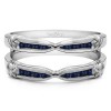 0.32 Ct. Sapphire Channel Set Round Ring Guard Enhancer