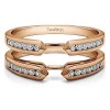 0.4 Ct. Channel Set Cathedral Ring Guard Enhancer