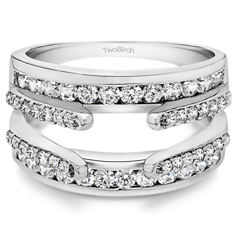 1.01 Ct. Combination Cathedral and Classic Ring Guard