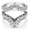 0.98 Ct. Filigree Vintage Wedding Ring Guard