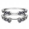 0.38 Ct. Sapphire and Diamond Infinity Ring Guard Enhancer