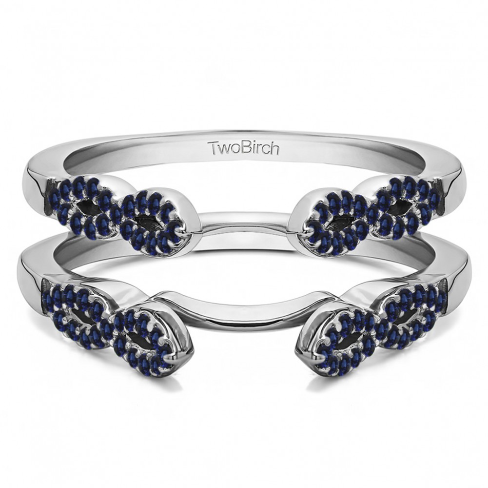 0.38 Ct. Sapphire Infinity Ring Guard Enhancer