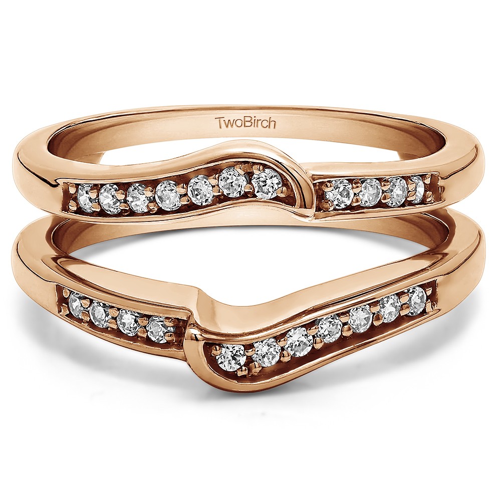 0.22 Ct. Channel Set Knott Designed Ring Guard Enhancer