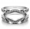 0.26 Ct. Contoured Leaf Wedding Ring Jacket