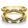0.26 Ct. Contoured Leaf Wedding Ring Jacket