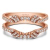 0.47 Ct. Shared Prong Open Halo Ring Guard Enhancer