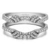 0.47 Ct. Shared Prong Open Halo Ring Guard Enhancer