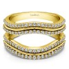 0.75 Ct. Double Row Wedding Ring Guard Enhancer