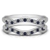 0.23 Ct. Sapphire and Diamond Contour Ring Jacket