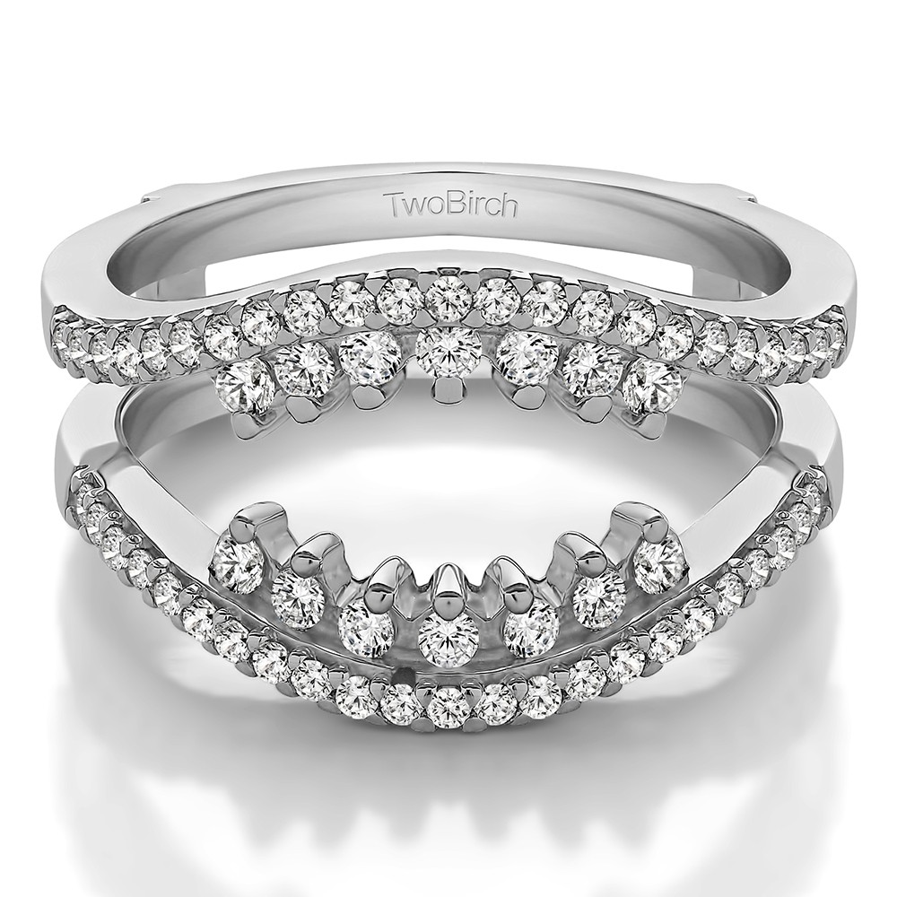 0.486 Ct. Double Row Halo Ring Guard