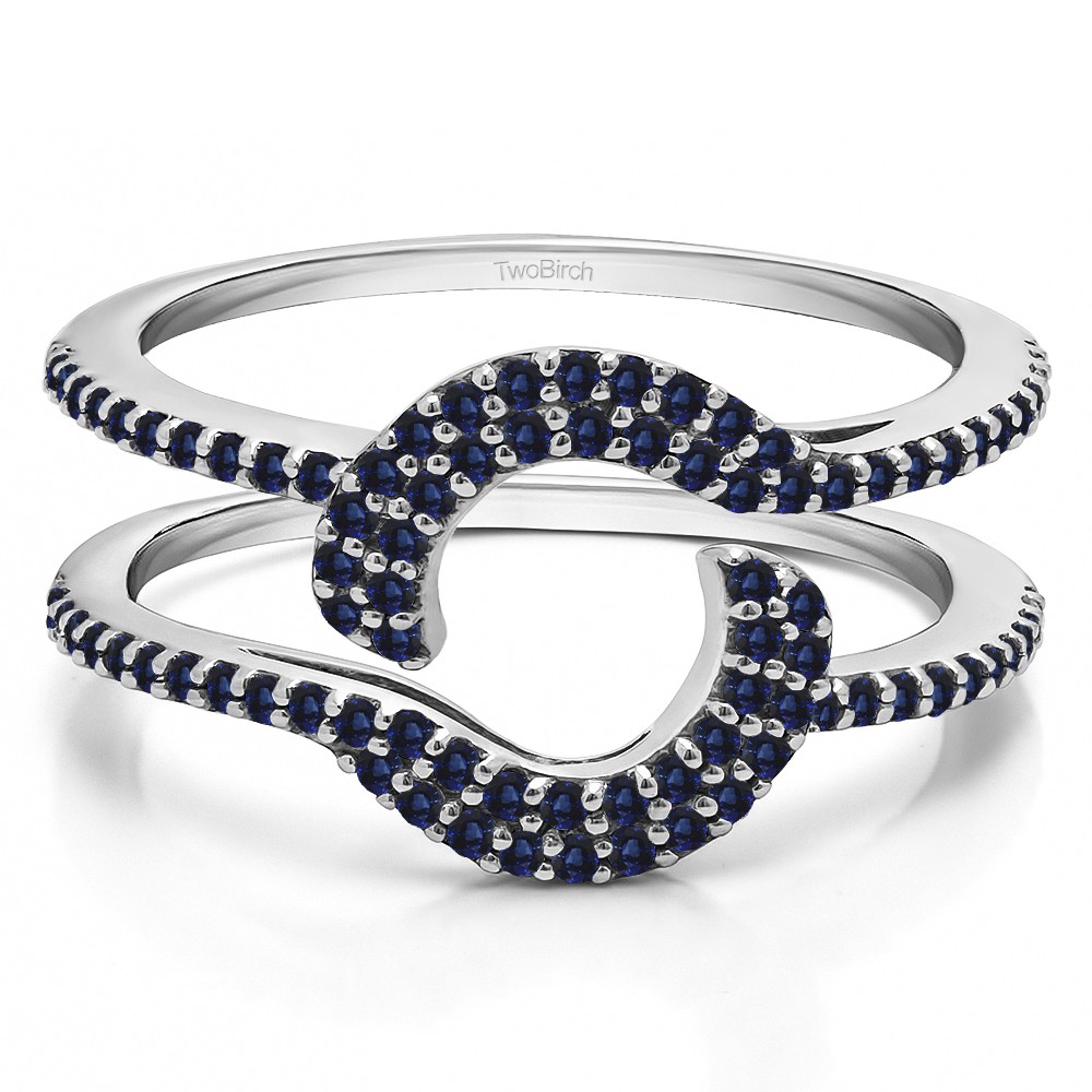 0.44 Ct. Sapphire Total Halo Wrap Enhancer