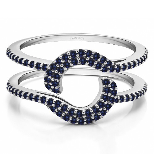 0.44 Ct. Sapphire Total Halo Wrap Enhancer