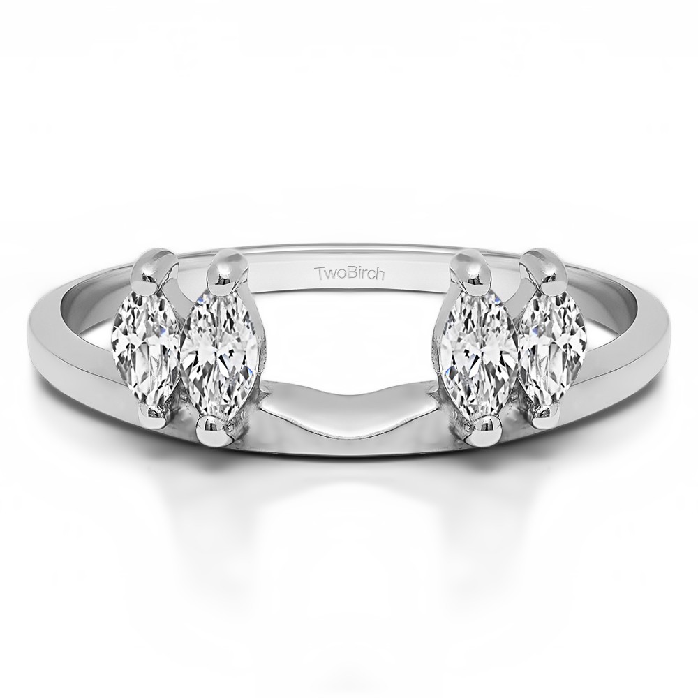 1 Ct. Four Stone Marquise Ring Wrap Enhancer