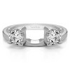0.75 Ct. Two Stone Round Ring Wrap Enhancer