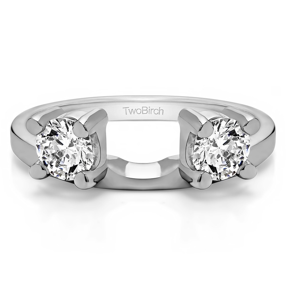 0.75 Ct. Two Stone Round Ring Wrap Enhancer