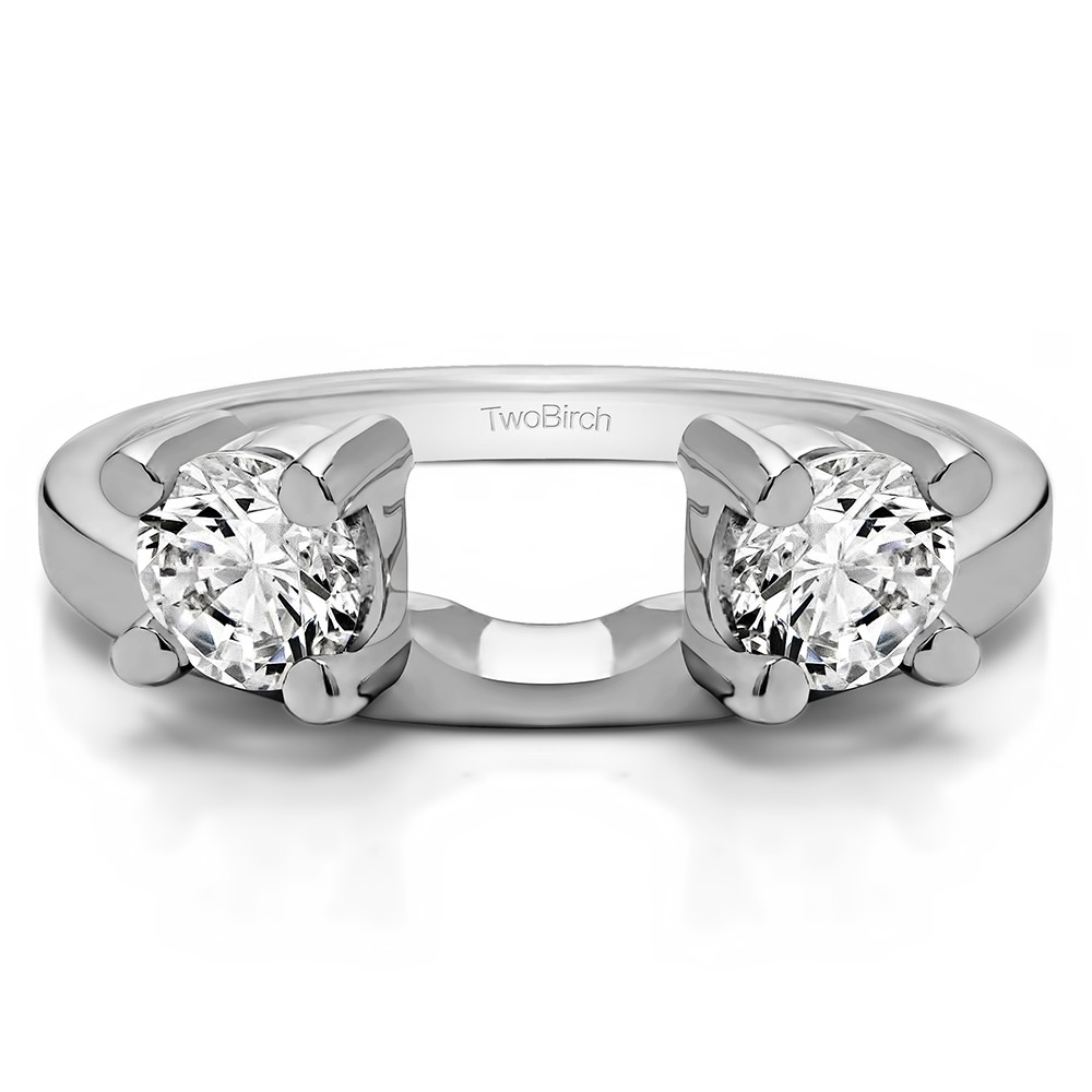 1 Ct. Two Stone Round Ring Wrap Enhancer