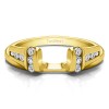 0.24 Ct. Channel Set Ring Wrap Enhancer Jacket in Yellow Gold