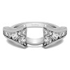 1 Ct. Round Chevron Wedding Ring Wrap Enhancer
