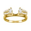0.41 Ct. Split Double Row Marquise ring wrap in Yellow Gold