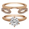 0.25 Ct. Infinity Loop Cathedral Ring Wrap in Rose Gold