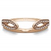 0.25 Ct. Infinity Loop Cathedral Ring Wrap in Rose Gold