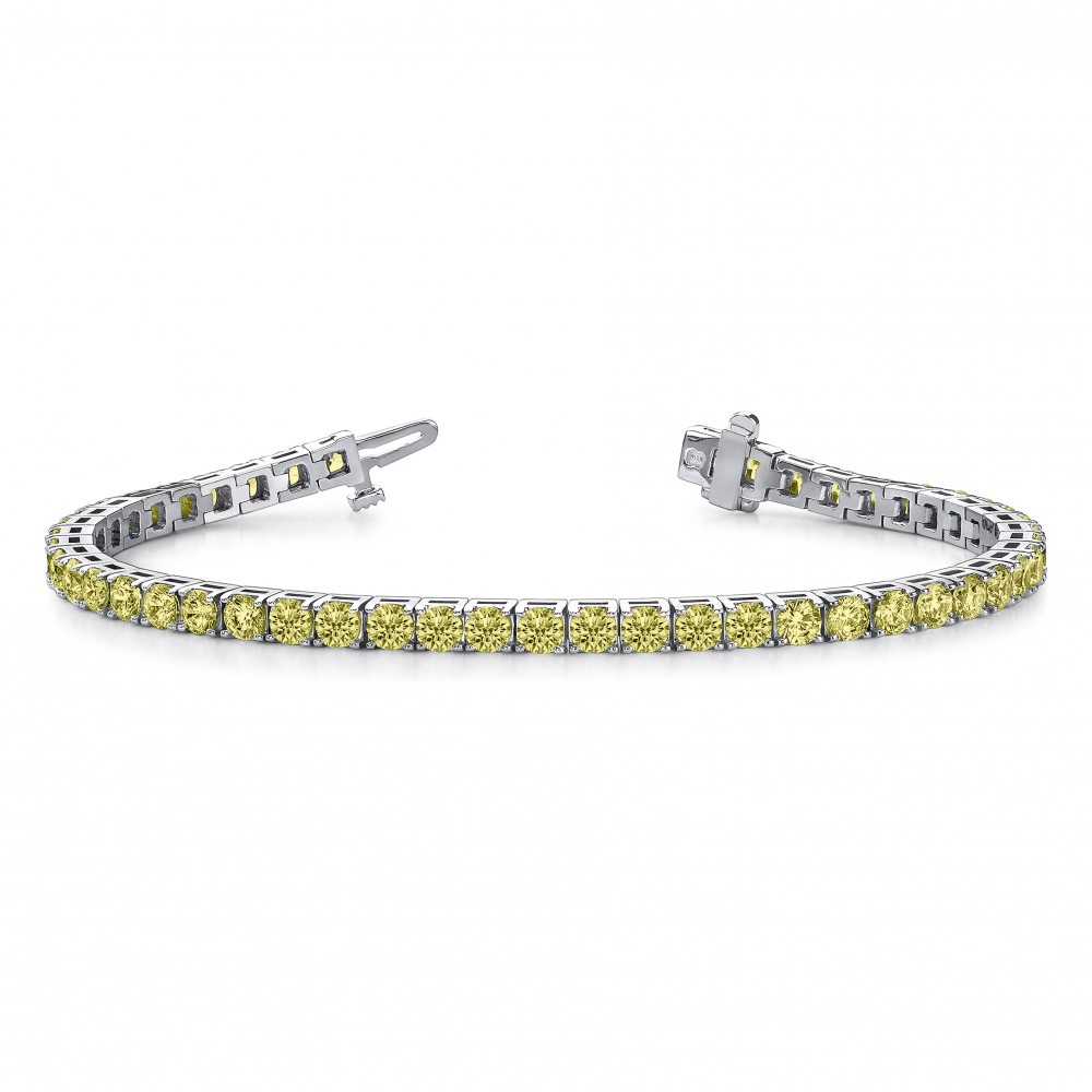 2 Ctw Citrine Birthstone Tennis Bracelet