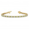 2 Ctw Moissanite and Peridot Birthstone Tennis Bracelet