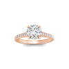 1 Ct Round Lab Diamond Secret Halo Classic Engagement Ring