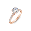 1 Ct Round Lab Diamond Secret Halo Classic Engagement Ring