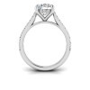 2 Ct Round Lab Diamond Secret Halo Classic Engagement Ring