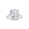 4 Ct Round Lab Diamond Secret Halo Classic Engagement Ring