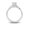 1 Ct Rectangular Cushion Lab Diamond Intertwined Engagement Ring